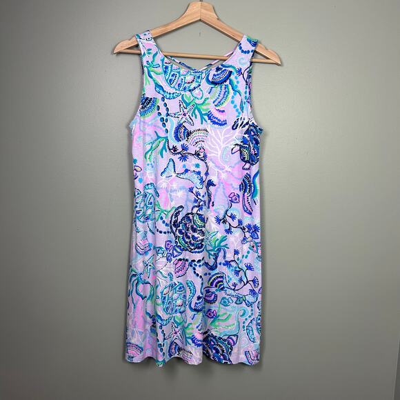 Lilly Pulitzer Kristen Swing Dress Lilac Freesia Purple Sleeveless Mini sz Small - Picture 4 of 10